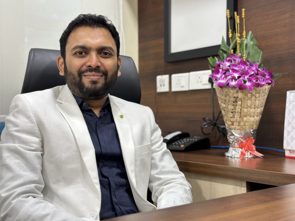 Doctor seated in clinic office